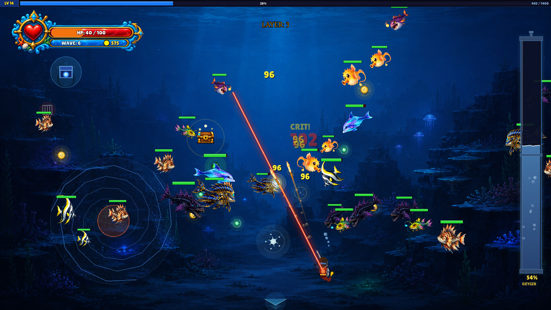 DEEP DIVER underwater gameplay scene