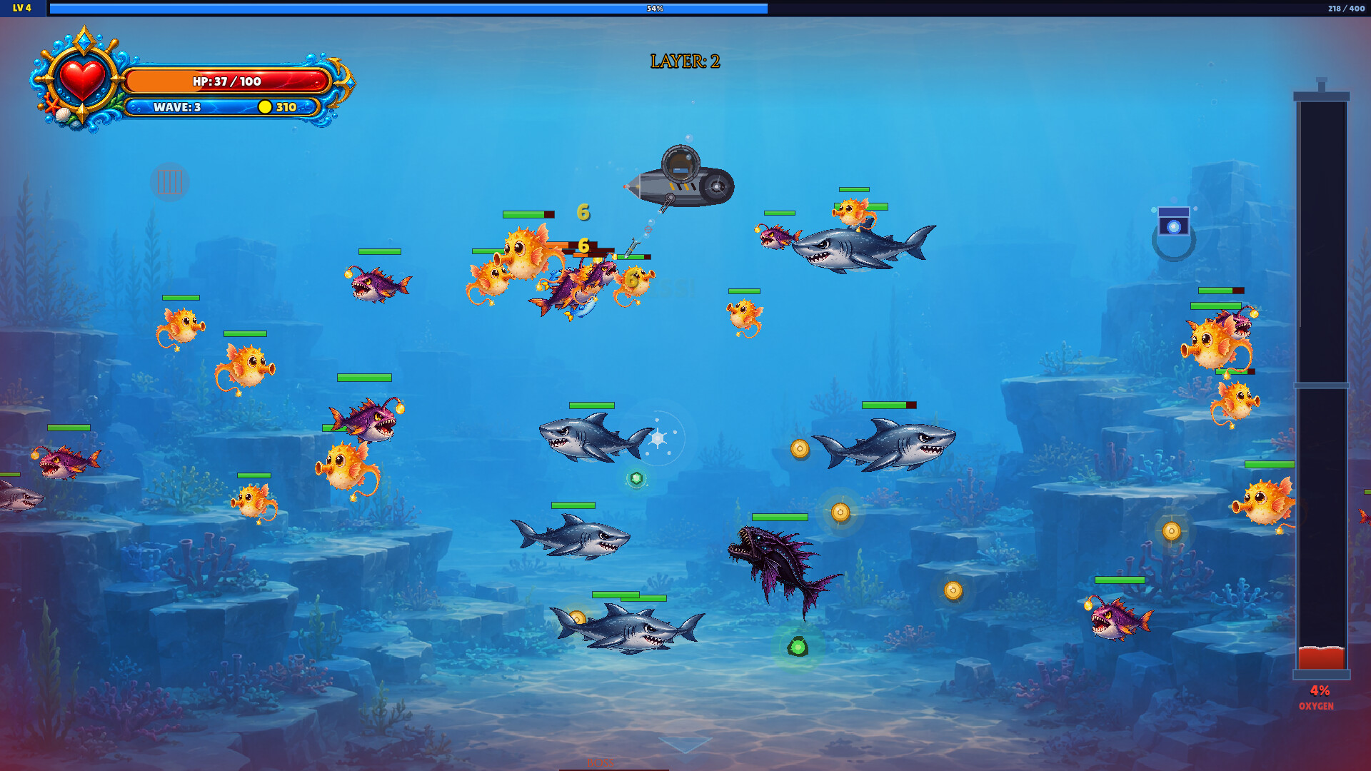 DEEP DIVER underwater gameplay scene